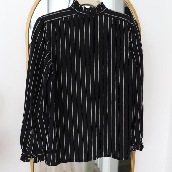 A.P.C.  St Germain Striped Blouse | Navy blue - Picture 4 of 8